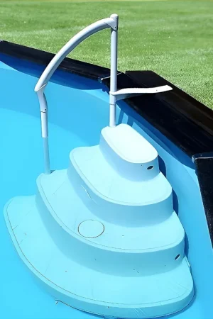 Jusqu'à Épuisement Des Stocks Escalier piscine VAGUE avec rampe Mareva piscine
